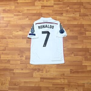 Real Madrid 14/15 UCL  Ronaldo #7 Home Jersey Size Medium